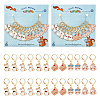 Alloy Enamel Rabbit & Bear Pendant Locking Stitch Markers HJEW-AB00079-1