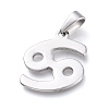 Non-Tarnish 304 Stainless Steel Pendants STAS-L210-06H-P-1