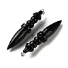 Natural Obsidian Big Pendants G-H338-03P-08-2