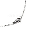 Non-Tarnish 201 Stainless Steel Bunny Pendant Necklaces NJEW-T009-JN027-1-40-3