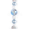 Glass and Acrylic and Imitation Pearl and Rhinestone Beads Strands MAK-T011-06G-2