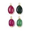 Dyed Natural White Jade Pendants KK-B157-44A-1