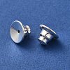 Rack Plating Brass Ear Nuts KK-G480-06S-2