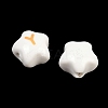 Handmade Printed Porcelain Beads PORC-T136-01E-2