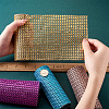 Plastic 24 Rows Rhinestone Mesh Wrap Roll AJEW-TA0001-09-20
