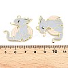Alloy Enamel Pendants ENAM-A143-10KCG-04-3