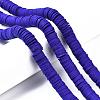 Flat Round Handmade Polymer Clay Beads CLAY-R067-12mm-09-4
