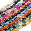 Natural Striped Agate/Banded Agate Beads Strands G-Q182-01-1