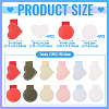 12Pcs 12 Colors Imitation Leather Self-adhesion Pen Holder AJEW-TA0002-60-4
