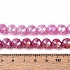 Anti-Tarnish Electroplate Glass Beads Strands GLAA-N064-10mm-08-4