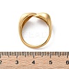 Ion Plating(IP) 304 Stainless Steel Leaf Open Cuff Rings for Women RJEW-G319-02G-4