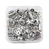 40Pcs 10 Styles Tibetan Style Alloy Pendants FIND-FP0001-23-4