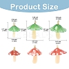 15Pcs 3 Styles Plastic Pendants KY-YW0002-28A-3