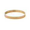 Roman Number Pattern 304 Stainless Steel Hinged Bangles for Couple FS-WG2D392-03-2