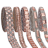5 Yards 5 Style Glass Self Adhesive Hotfix Rhinestone Ribbon Trimming DIY-AR0004-55-1