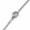 Tarnish Resistant Trendy Unisex 201 Stainless Steel Twisted Chain Necklaces NJEW-L043-44P-3