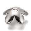5-Petal 304 Stainless Steel Bead Caps X-STAS-I176-11P-A-3