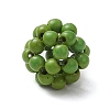 Round Woven Beads TURQ-JF-4MM-02-5