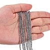 Non-Magnetic Synthetic Hematite Beads Strands X-G-G093-3mm-4