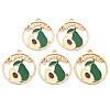 Alloy Enamel Pendants LS-ENAM-S126-114-NR-1