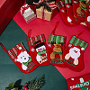 12Pcs 4 Styles Cloth Christmas Stocking Gift Bag Pendant Decoration FIND-SP0020-60D-4