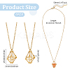 5Pcs 304 Stainless Steel Macrame Pouch Necklace Making for Gemstone Nuggets NJEW-UN00007-3