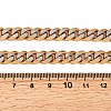 Ion Plating(IP) Matte Style 304 Stainless Steel Cuban Link Chain Necklaces for Men NJEW-B116-05G-2