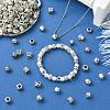 100Pcs 10 Styles Tibetan Style Alloy European Beads FIND-CJ0003-72-6