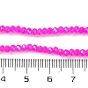 Baking Electroplate Glass Beads Strands DGLA-A039-J4mm-B24-4