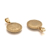 304 Stainless Steel Pendants Ion Plating(IP) STAS-O065-18-2