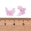 Butterfly with Flower Transparent Resin Cabochons FIND-L019-06D-3