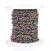 Ion Plating(IP) 304 Stainless Steel Figaro Chains CHS-I001-09MC-01-3