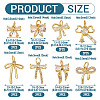 16Pcs 8 Style Brass Micro Pave Cubic Zirconia Charms KK-TA0002-16-4