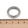 304 Stainless Steel Rhinestone Rotating Finger Rings LS-RJEW-A074-01B-P-5
