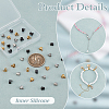 36Pcs 3 Colors 304 Stainless Steel Tube Bails FIND-PH0024-33-3
