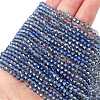 Transparent Electroplate Glass Beads Strands EGLA-A039-T2mm-UA10-1