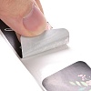 Flower Pattern Paper Gift Tag Stickers X-DIY-C011-01A-4