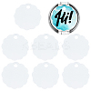 8Pcs Acrylic Heat Transfer Big Pendants FIND-SP0003-10A-1