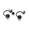 304 Stainless Steel Stud Earrings EJEW-I196-07C-1