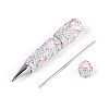 Fishtail Resin & Polymer Clay Pave Rhinestone Ball-Point Pen AJEW-T013-05E-3