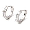 Brass Pave Cubic Zirconia Hoop Earrings EJEW-G471-09P-01-4