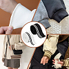 4Pcs 2 Colors 95% Elastic Fiber & 5% Spandex Stripe Pattern Polyester Ribbing Fabric for Cuffs OCOR-BC0006-50-6