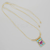 Bohemian Style Handwoven Heart Pendant Necklaces for Men and Women PB4065-3-1
