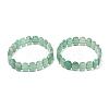 Natural Green Aventurine Faceted Beaded Stretch Bracelets for Women BJEW-K251-07E-4