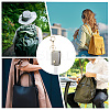 4Pcs 4 Colors Plastic Hand Sanitizer Bottle with PU Leather Cover KEYC-CL0001-04B-4