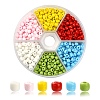 540Pcs 6 Colors 6/0 Glass Seed Beads SEED-YW0001-88-1