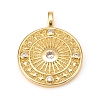 Brass Micro Pave Cubic Zirconia Pendants KK-D160-57G-1