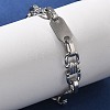 304 Stainless Steel Oval Link Chain Bracelets for Women Men LS-BJEW-A033-04P-2