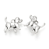 Tibetan Style Alloy Puppy Pendants X-TIBEP-Q076-065AS-RS-2