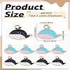 40Pcs 2 Colors Alloy Enamel Pendants ENAM-LP0001-91-2